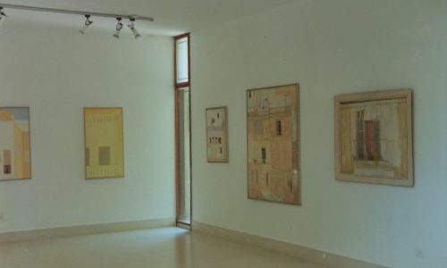 יהושע בתערוכה במוזיאון וילפריד ישראל, קבוץ הזורע, 1990